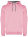 Heren Hoodie Urban Rolly SU1067 licht rose-grijs